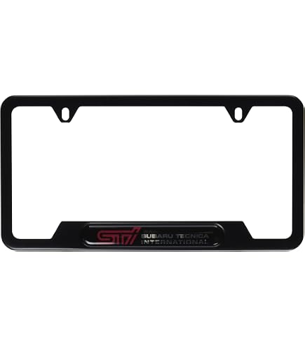 Amazon.com: Subaru Logo License Plate Frame SOA342L167 Matte Black